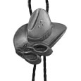 Bolo - Cowboy Hat and Spurs (Diamond Cut)